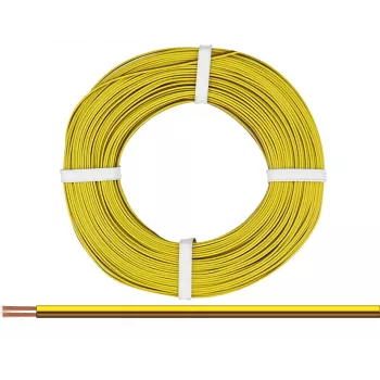 Donau Elektronik 218-38-25 johto 2 x 0,14 mm² ruskea, keltainen 25 m