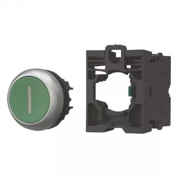 Eaton M22-D-G-X1-K10-BVP painonappi muovisella eturenkaalla, vihreä, 1 NO 110937