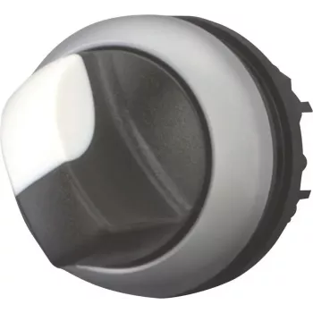 Eaton M22-WKV kiertokytkin, 2 asentoa lukittuva, musta/harmaa, IP66, 22,5 mm asennus 216874