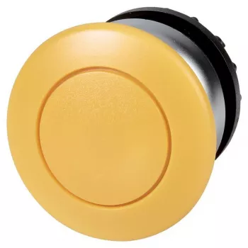 Eaton M22-DP-Y keltainen tasainen painonappikäyttö, hetkellinen, 22,5 mm, IP66/IP67/IP69K 216718
