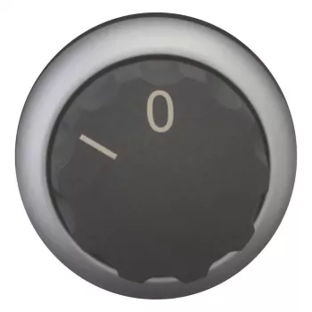 Eaton M22-W kiertokytkinkäyttö, 3 asentoa lukittuva, musta, muovinen eturengas, 22,5 mm asennus