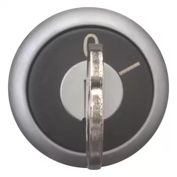 Eaton M22-WRS-MS10-A1 avainkytkin, 2 asentoa, lukittuva, MS10-avain, 22,5 mm asennus, musta/hopea, IP66/IP67/IP69K 111776