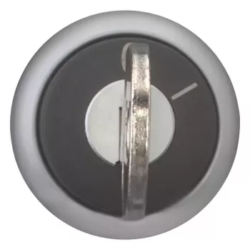 Eaton M22-WRS-A1 avainkytkin, 2 asentoa, lukittuva, musta käyttö, hopeinen titaanieturengas, 22,5 mm asennus, IP66/IP67/IP69K 229092