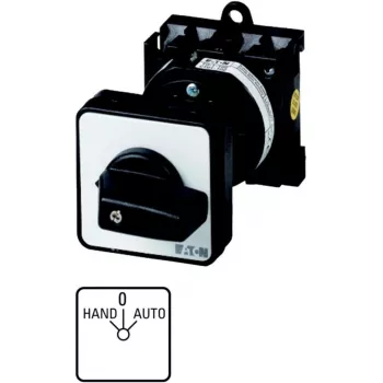 Eaton T0-1-15431/Z kiertokytkin 1-napainen 20A 690V AC uppoasennus musta/valkoinen 029364