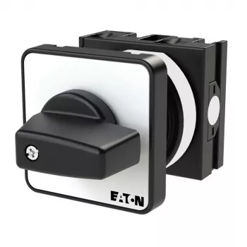 Eaton T0-1-8220/E 1-napainen kytkin, 20 A, 690 V AC, musta metallikahva, kojetauluasennus 031728