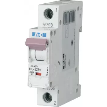 Eaton PXL-C32/1 johdonsuojakatkaisija (MCB), 1-napainen, C-käyrä, 32 A, 6 kA, 230/400 V AC 236062