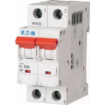 Eaton PXL-B10/2 johdonsuojakatkaisija, 1-napainen, B-käyrä, 10 A, 6 kA, DIN-kiskoasennus 236227