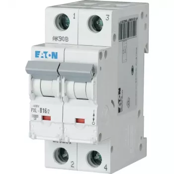 Eaton PXL-B16/2 johdonsuojakatkaisija, 16 A, 2-napainen, tyyppi B, 10 kA, 230/400 V AC, DIN-kisko 236231