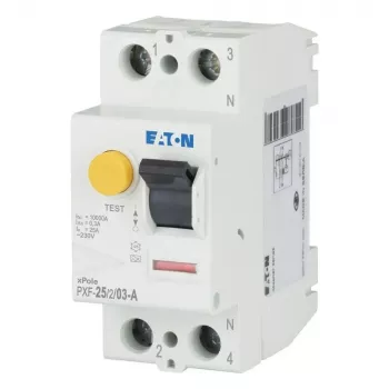 Eaton PXF-25/2/03-A vikavirtasuojakytkin (RCCB) 25 A 2-napainen 30 mA tyyppi A 236746