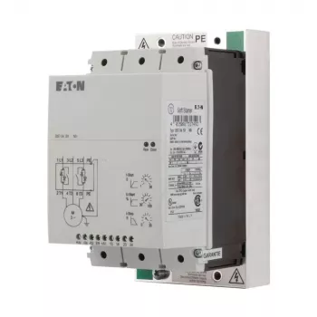 Eaton DS7-340SX041N0-N DS7 pehmokäynnistin, 41 A, 22 kW 400 V:lla, 200–480 V AC, 24 V DC ohjausjännite, integroitu ohitus (134916)