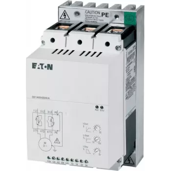 Eaton DS7-340SX041N0-N DS7 pehmokäynnistin, 41 A, 22 kW 400 V:lla, 200–480 V AC, 24 V DC ohjausjännite, integroitu ohitus (134916)