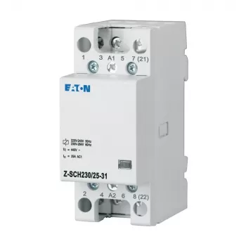 Eaton Z-SCH2 asennuskontaktori 230V AC 25A 3NO+1NC DIN-kisko 248846