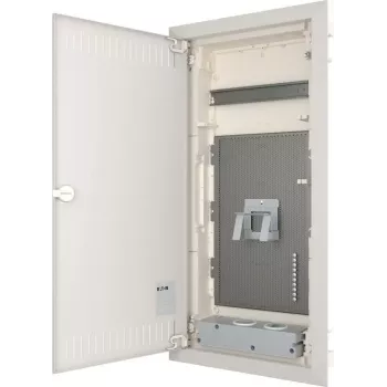 Eaton KLV-48HWM-F uppoasennettava jakokeskus, 48 moduuliyksikköä, 4 riviä, läpinäkyvä ovi, valkoinen 178836