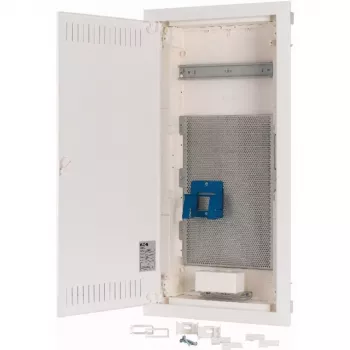 Eaton KLV-48HWM-F uppoasennettava jakokeskus, 48 moduuliyksikköä, 4 riviä, läpinäkyvä ovi, valkoinen 178836