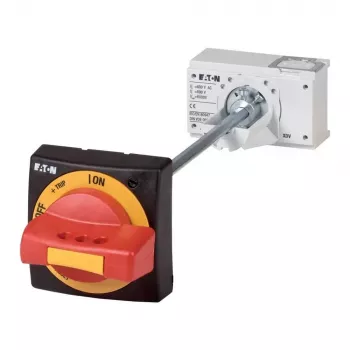 Eaton NZM2-XTVDV ovikytkentä kääntökahva, lukittava, punainen/keltainen, IP66 260180