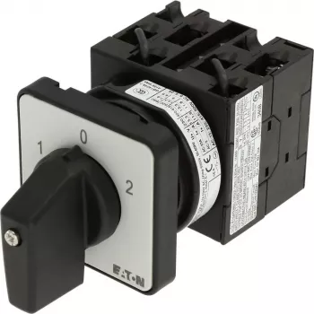 Eaton T0-3-8401/E 3-napainen ON-OFF-kääntökytkin, 20 A, 690 V AC, musta kahva, etulevyasennus 091047