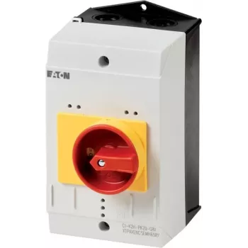 Eaton CI-K2-PKZ0-NA-GR tyhjä kotelo hätäpysäytyskytkimellä, 160 x 100 x 100 mm, keltainen/punainen 262681