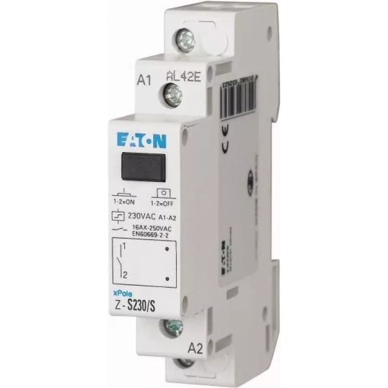 Eaton Z-S230/S minikontaktori 2NO 230V AC 20A DIN-kisko 265262