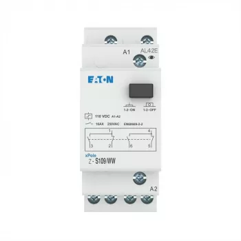 Eaton Z-S109/WW impulssikytkin, DIN-kisko, 2 vaihtokosketinta, 16 A, 230 V AC käämi 265314