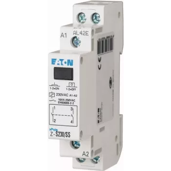 Eaton Z-S230/SS modulaarinen kontaktori 2NO 20A 230V AC valkoinen 265271