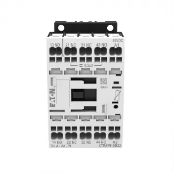 EATON DILA-22(24VDC)-PI apukontaktori, 24 V DC käämi, 2NO+2NC, Push-in-liitännät 199218