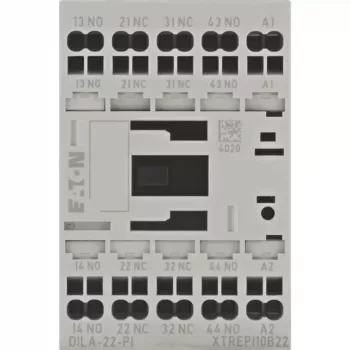 EATON DILA-22(24VDC)-PI apukontaktori, 24 V DC käämi, 2NO+2NC, Push-in-liitännät 199218