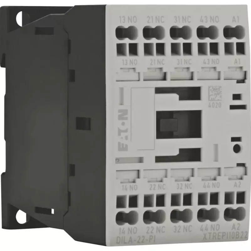 EATON DILA-22(24VDC)-PI apukontaktori, 24 V DC käämi, 2NO+2NC, Push-in-liitännät 199218
