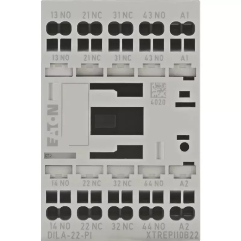 EATON DILA-22(24VDC)-PI apukontaktori, 24 V DC käämi, 2NO+2NC, Push-in-liitännät 199218