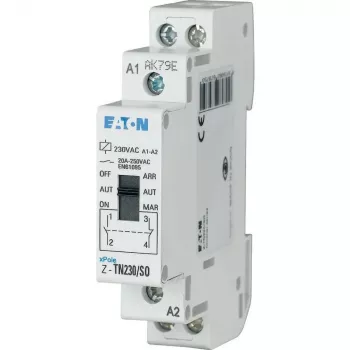 Eaton Z-TN24/SS impulssikytkin, DIN-kisko, 2 NO + 1 NC, 20 A, 24 V AC/DC Y7-267976