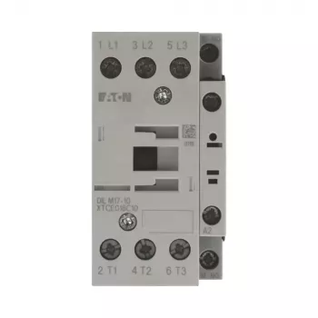 Eaton DILM17-10 kontaktori, 3-napainen, 17 A, 690 V AC, käämi 42 V 50 Hz / 48 V 60 Hz, 1 NO apukosketin, IP00, musta/valkoinen 277000