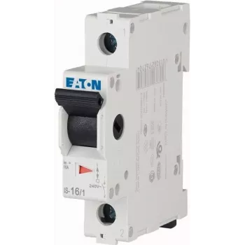 Eaton IS-16/1 eristyskytkin, 1-napainen, 16 A, 230/400 V AC, DIN-kiskoasennus 276254