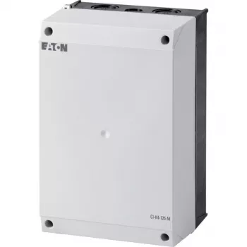 Eaton CI-K4-125 tyhjäkotelo asennuslevylle, 160 x 240 x 125 mm, vaaleanharmaa (RAL 7035), polykarbonaatti, IP65, IK08 206897