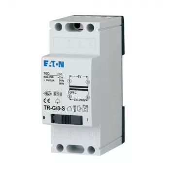 Eaton TR-G/8-S kellomuuntaja 230V 8V 8VA DIN-kiskoasennus 272482