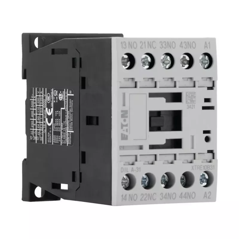 Eaton DILA-31 apukontaktori 24 V DC 3 NO + 1 NC ruuviliittimet 1,6 kW