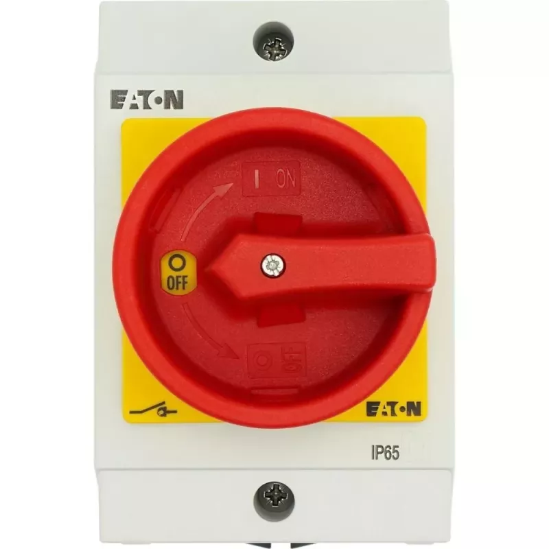 Eaton T0-2-8900/I1/SVB 3-napainen pääkytkin 20 A, punainen/keltainen 207151