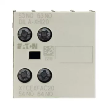 Eaton DILA-XHI20 apukosketinlohko, 45 mm leveä, musta/valkoinen, -25…60 °C 276422