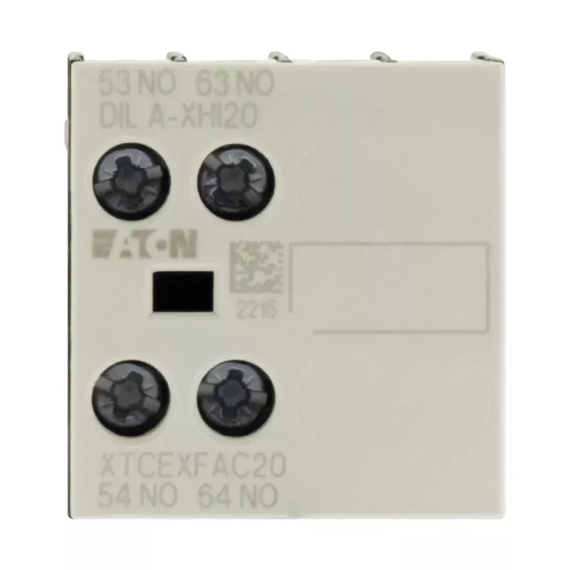 Eaton DILA-XHI20 apukosketinlohko, 45 mm leveä, musta/valkoinen, -25…60 °C 276422