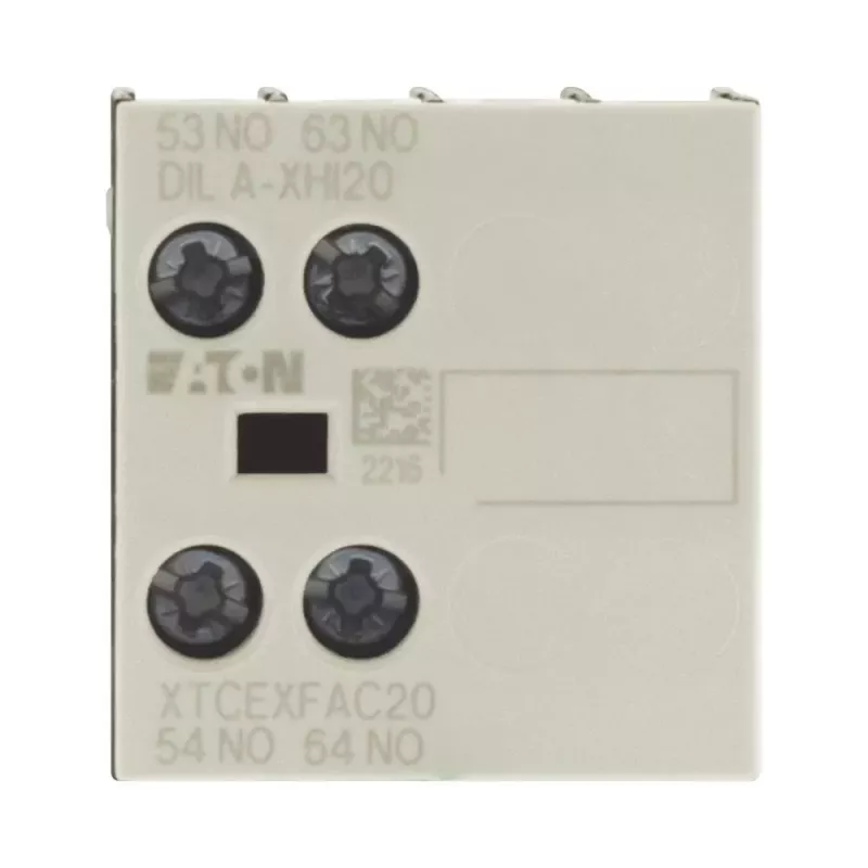 Eaton DILA-XHI20 apukosketinlohko, 45 mm leveä, musta/valkoinen, -25…60 °C 276422