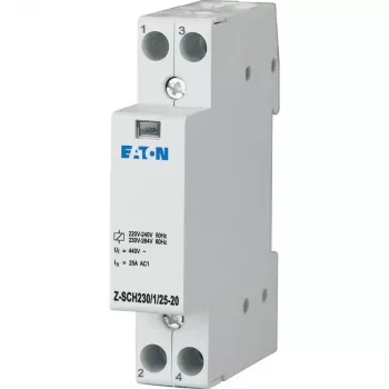 Eaton Z-SCH230/1/25-20 modulaarinen kontaktori, 230V AC kela, 25A, 2 NO, 1 moduuli 120853