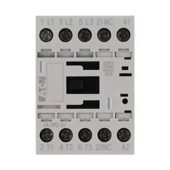 Eaton DILM12-01 3-napainen moottorikontaktori, 230 V AC / 240 V AC kela, 12 A, 1 NC apukosketin 276865