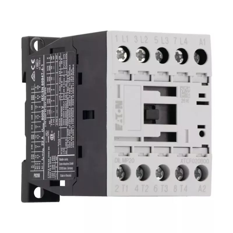 Eaton DILMP20 4-napainen kontaktori 20A AC-1 230V 50/60Hz 276978