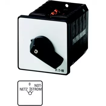 Eaton T5B-4-8902/E 4-napainen kiertokytkin, 32 A, 690 V AC, musta/valkoinen 207430
