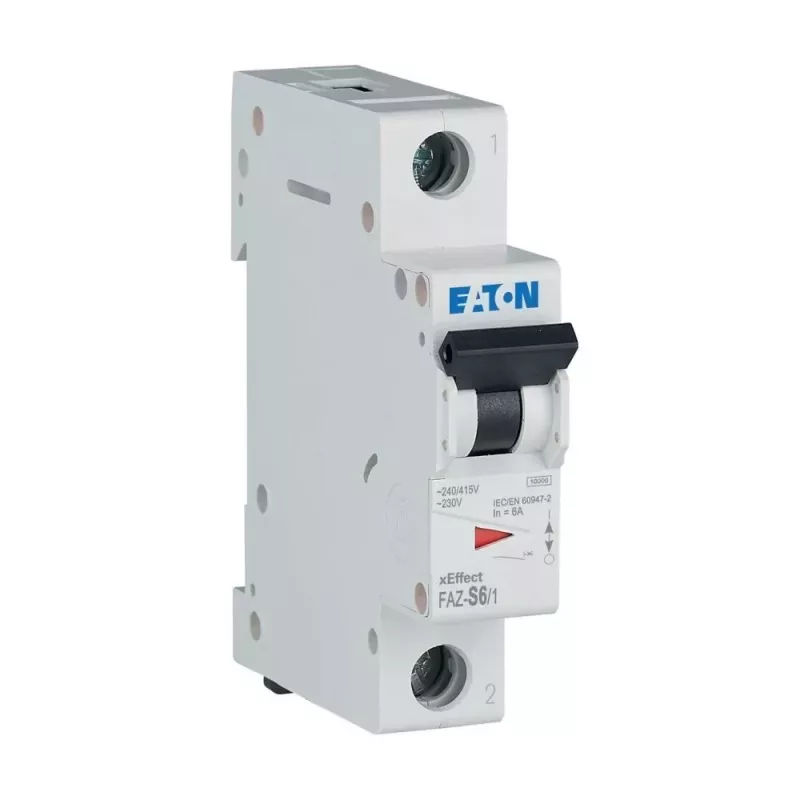 Eaton FAZ-S6/1 Johdonsuojakatkaisija, 1-napainen, S6 278610