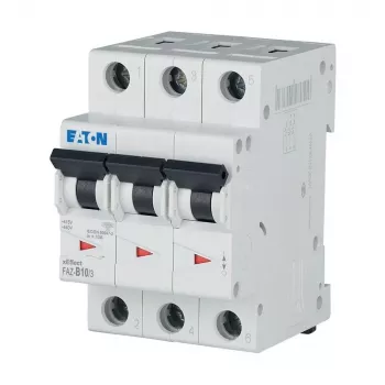 Eaton FAZ-B10/3 johdonsuojakatkaisija tyyppi B, 10 A, 3-napainen, 10 kA 278843