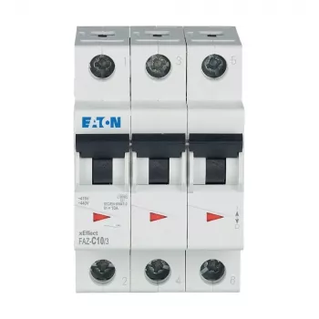 Eaton FAZ-C10/3 johdonsuojakatkaisija tyyppi C 10 A 3-napainen 278869