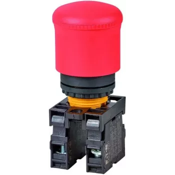 Eaton M22-PV/K11 painonappi, 1 NO + 1 NC, tasainen toimilaite, musta, 22,5 mm asennus, ruuviliittimet 216516-RD