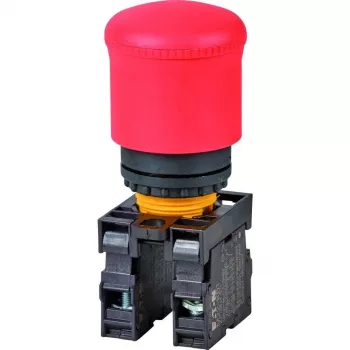 Eaton M22-PV/K11 painonappi, 1 NO + 1 NC, tasainen toimilaite, musta, 22,5 mm asennus, ruuviliittimet 216516-RD