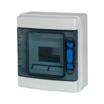 Eaton 174222 IKA-1/6-ST pinta-asennettava pienjakokeskus, 1 rivi, 6 moduuliyksikköä, valkoinen
