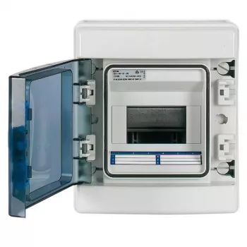Eaton 174222 IKA-1/6-ST pinta-asennettava pienjakokeskus, 1 rivi, 6 moduuliyksikköä, valkoinen