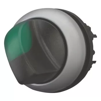 Eaton M22 kiertokäyttö, 3-asentoinen, lukittuva, musta nuppi hopeisella kehyksellä 284395